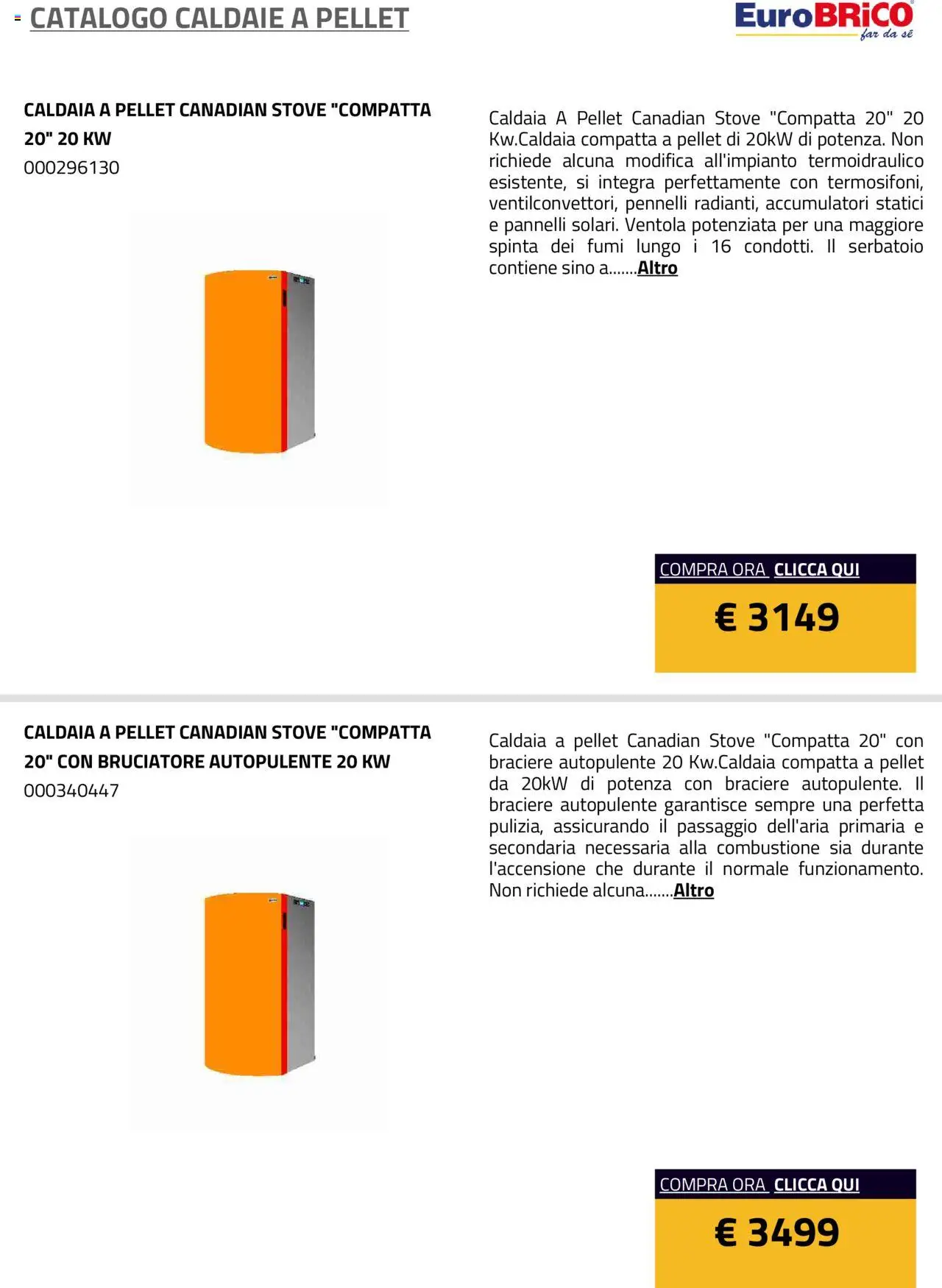 Eurobrico Caldaie catalogo - pagina 3 - valido dal 23/07/2025
