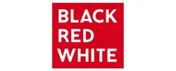 Black red white logo
