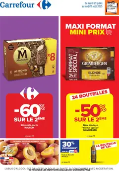Aperçu Carrefour catalogue maxi format mini prix valable à partir du 29/07/2025