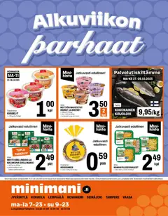 Esikatselu Minimani tarjoukset voimassa alkaen 27/10/2025