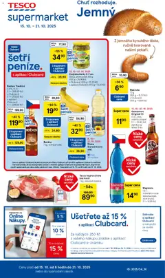 Náhled Tesco leták - Supermarket platný od 15.10.2025