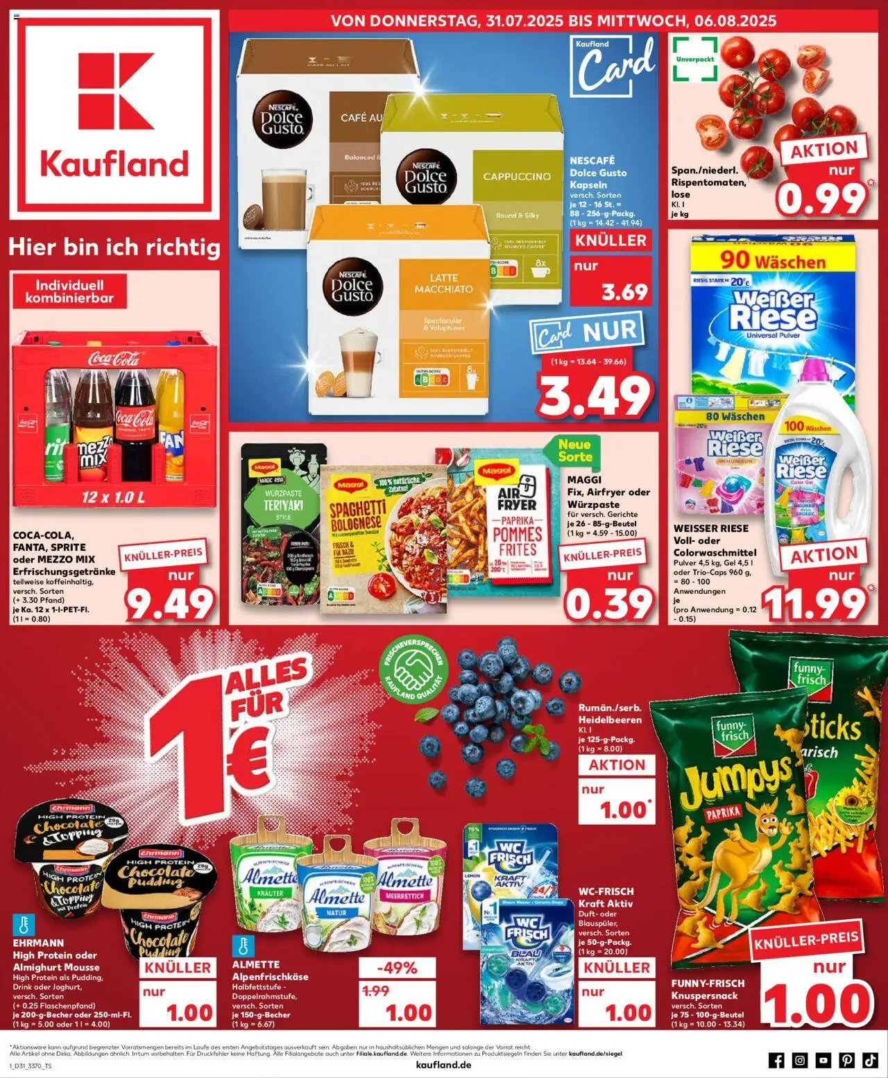 Kaufland Prospekt 	 - Seite 1 - gültig ab 31.07.2025