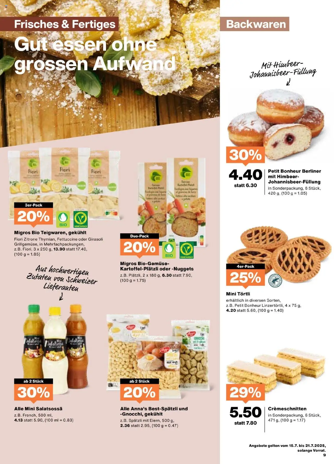 Migros Aktionen - Seite 9- gültig ab 15.07.2025