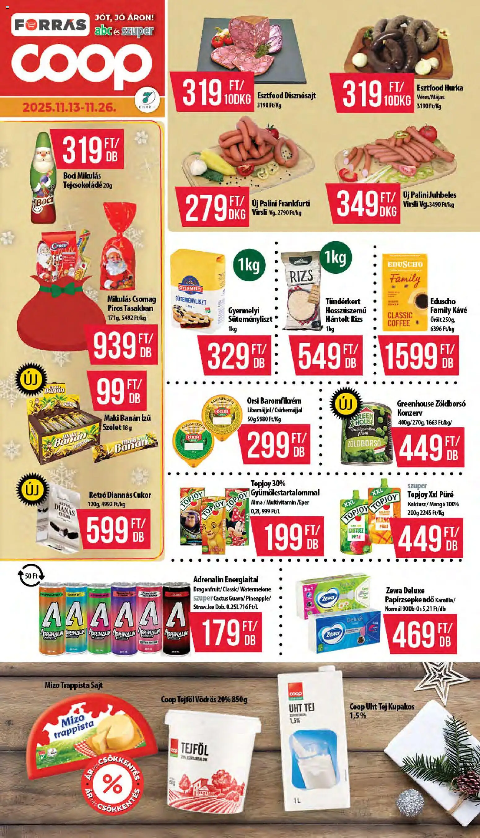 COOP Akciós újság - 1oldal - érvényes 2025.11.13.-tól