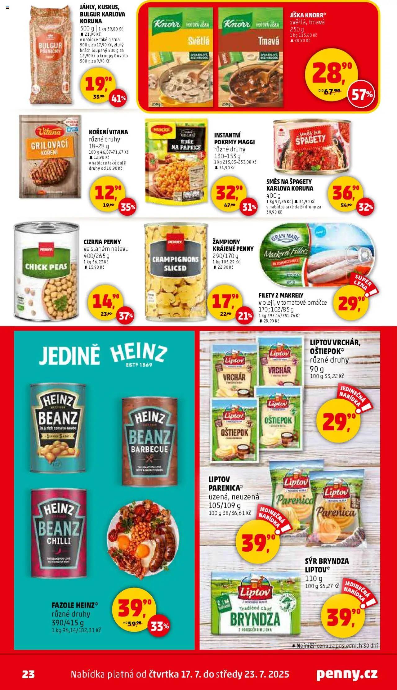 Penny Market leták - Čtvrtečník - strana 23- platný od 17.07.2025