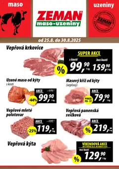 Náhled Prodejny Zeman leták platný od 25.08.2025
