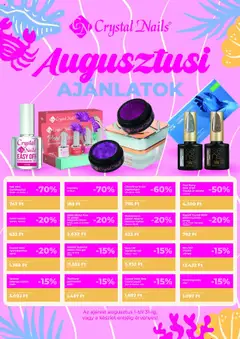 Előnézet Crystal Nails Akciós újság érvényes 2025.08.01.-tól