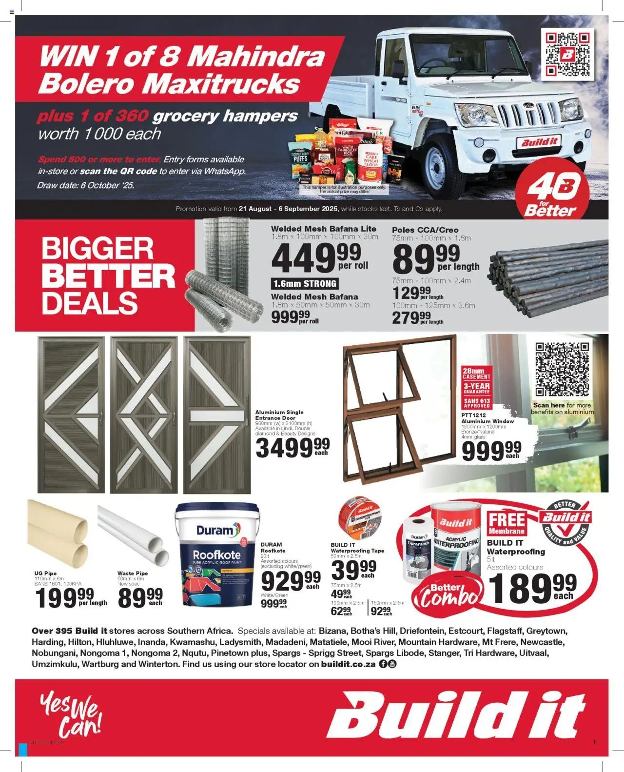 Build It Specials - page 1- valid from 21/08/2025