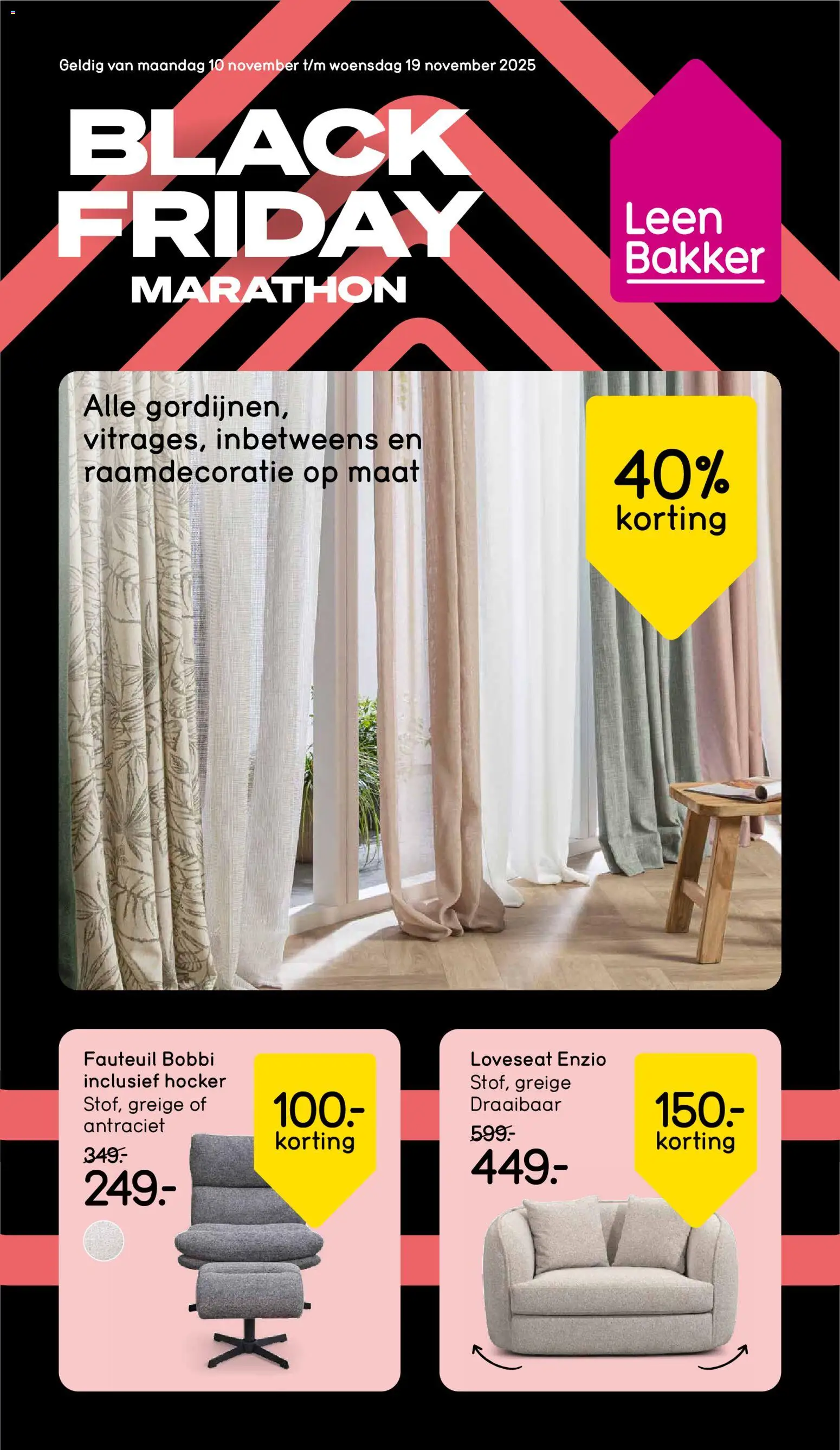 Leen Bakker - Black Friday - pagina 1- geldig vanaf 10-11-2025