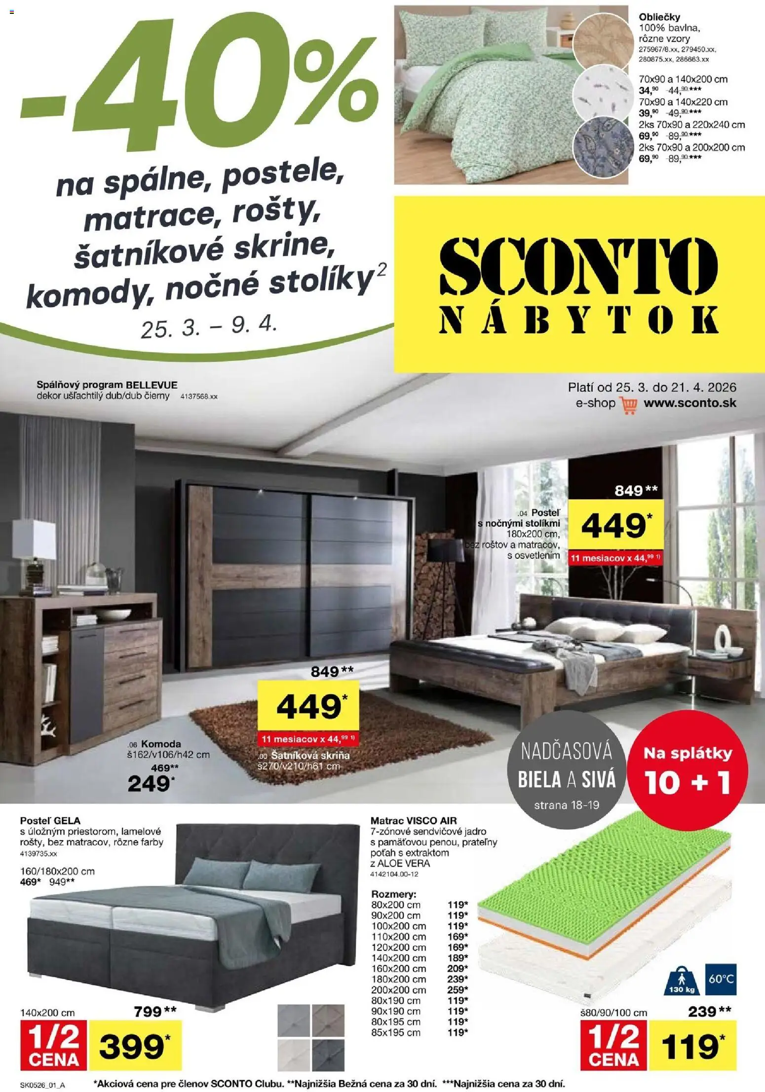 Sconto nábytok leták - strana 1- platný od 25.03.2026