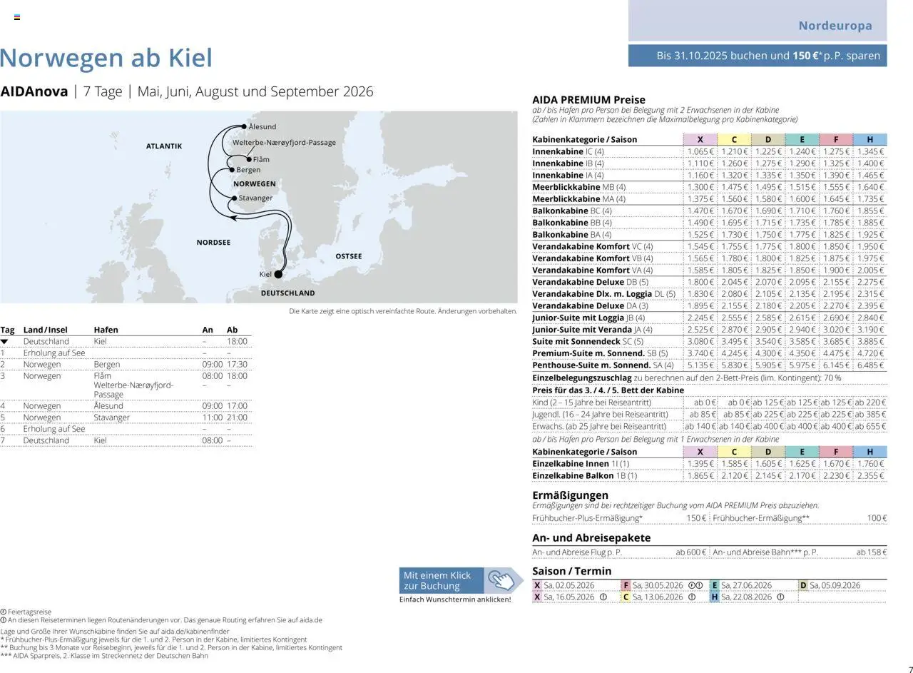 Aida Sommer 2026 - Seite 7 - gültig ab 01.03.2026