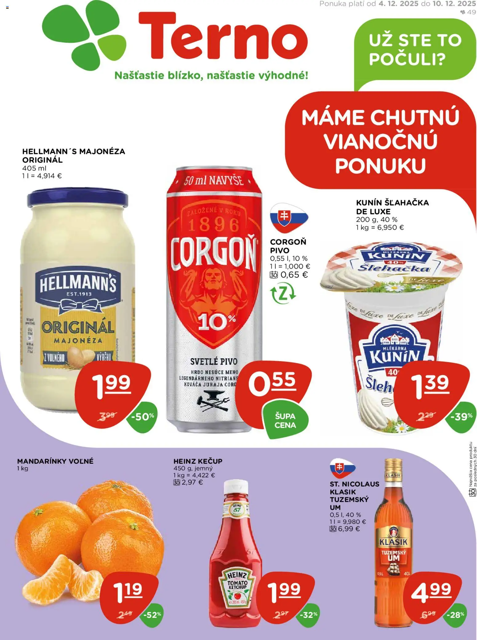 Terno leták - strana 1- platný od 04.12.2025