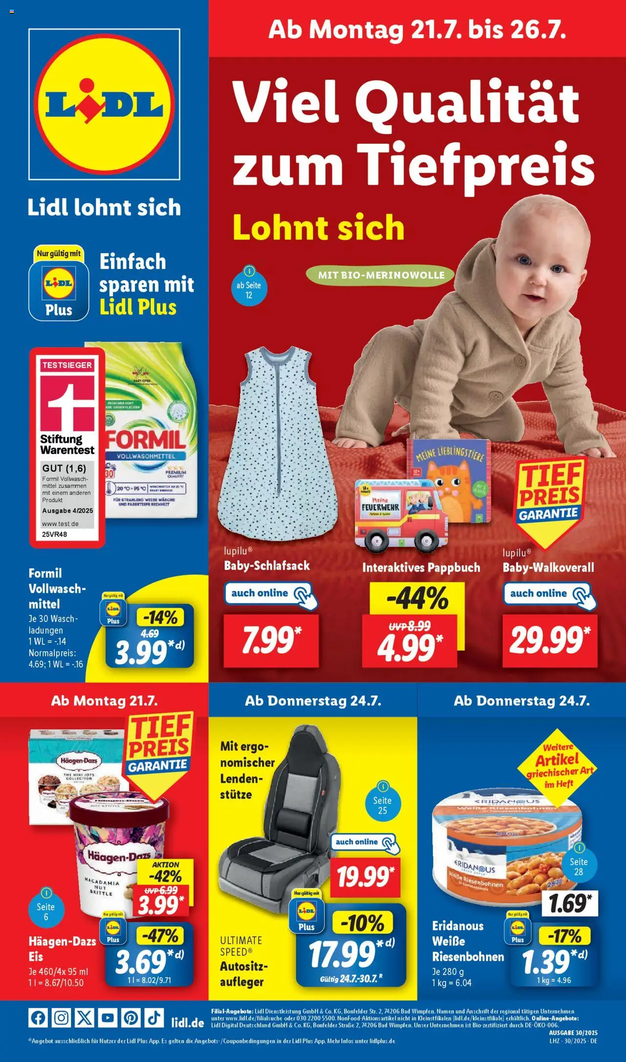 Lidl Prospekt 	 - Seite 1 - gültig ab 21.07.2025