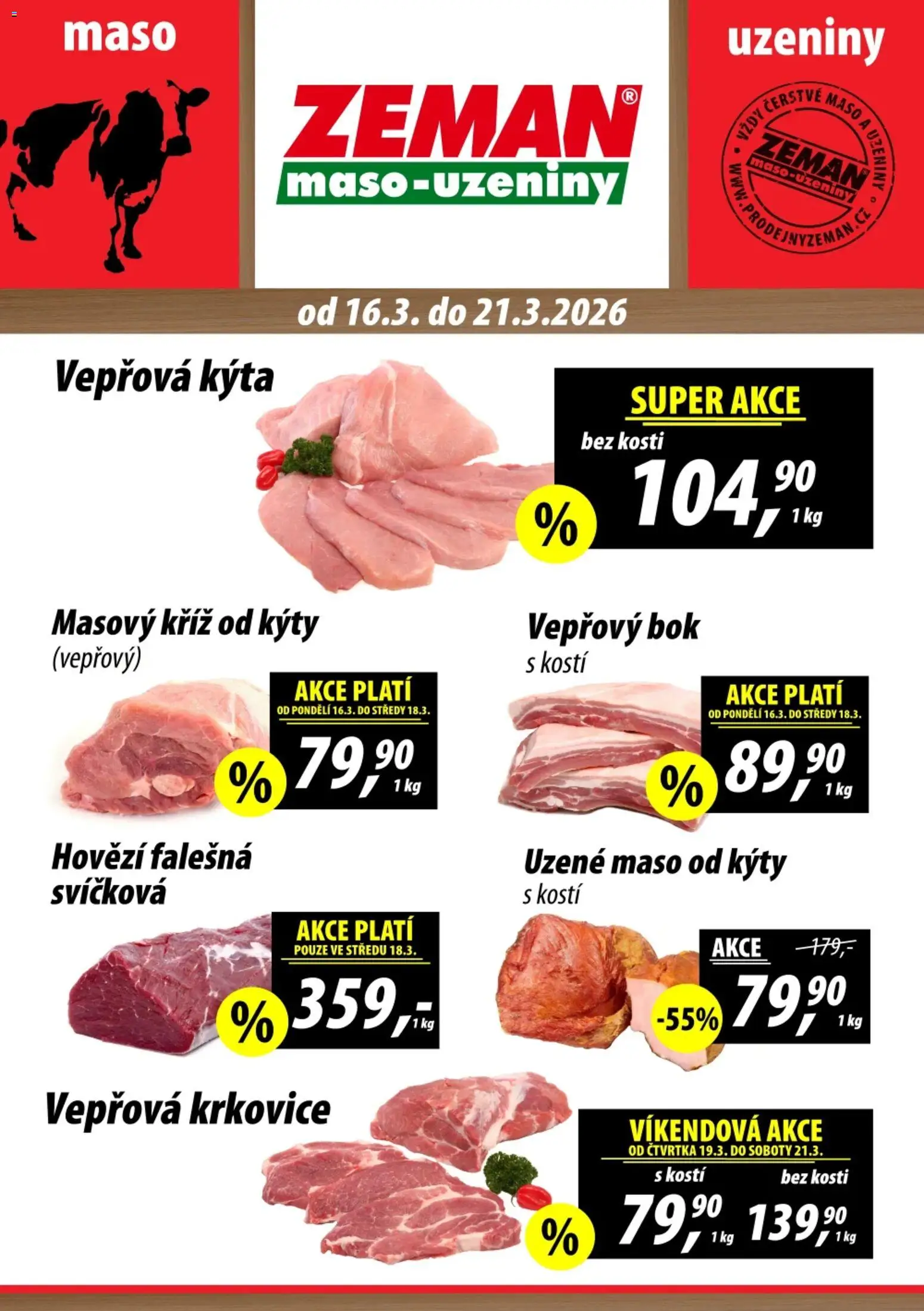 Prodejny Zeman leták - strana 1- platný od 16.03.2026