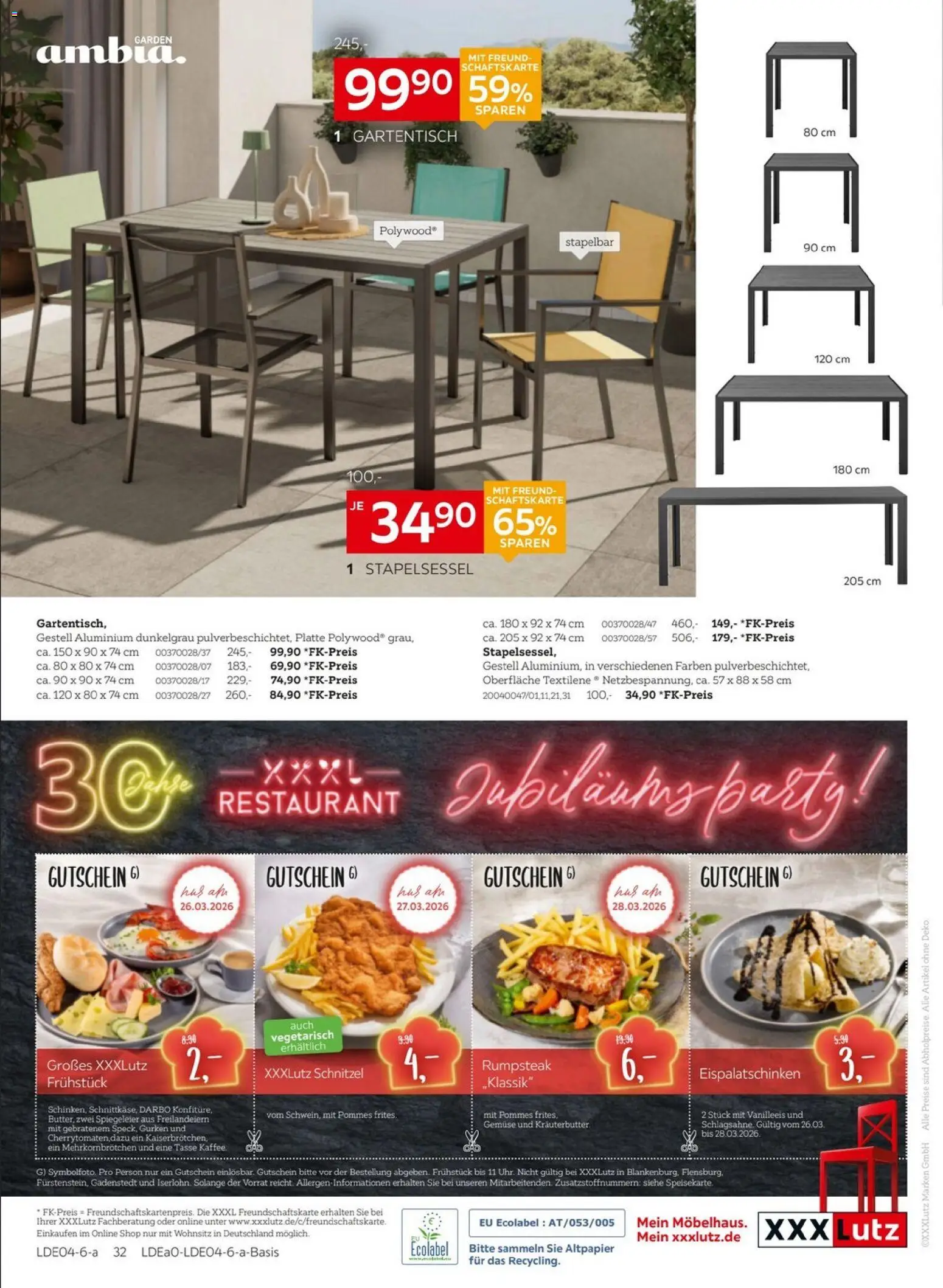 XXXL Lutz Nr. 1 beim Preis 30 Jahre - Seite 46 - gültig ab 22.03.2026
