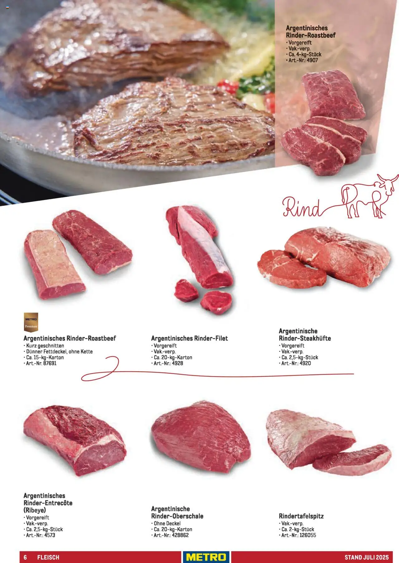Metro - Sortimentskatalog Lieferservice - Seite 6 - gültig ab 31.07.2025
