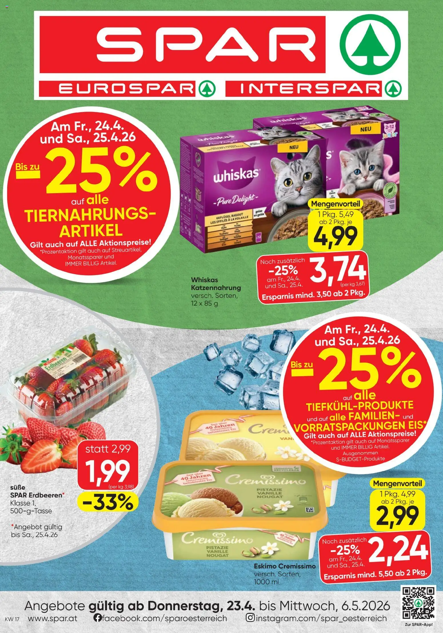 Spar - Flugblatt - Seite 1- gültig ab 23.04.2026