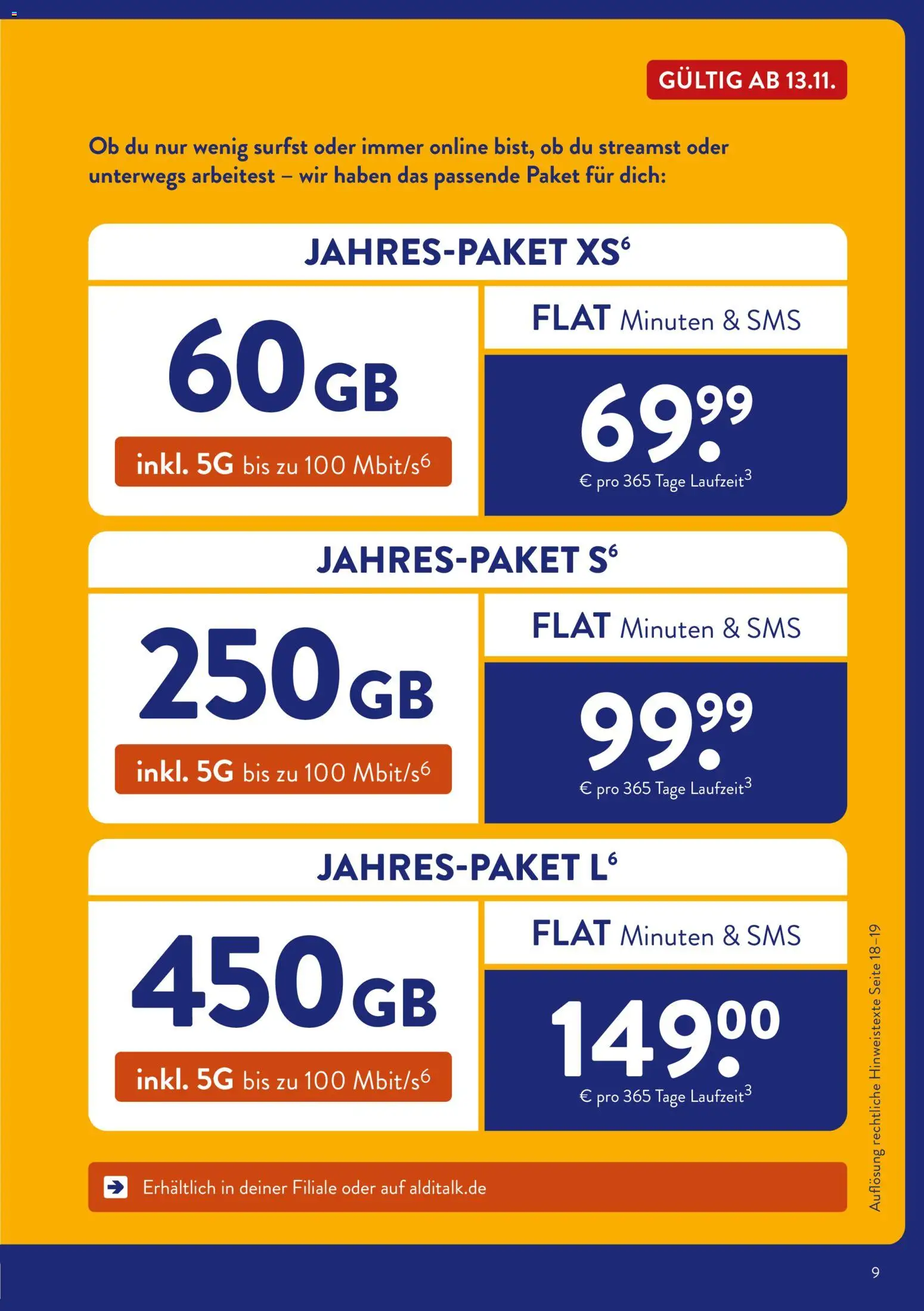 Aldi Talk - Seite 9 - gültig ab 12.11.2025