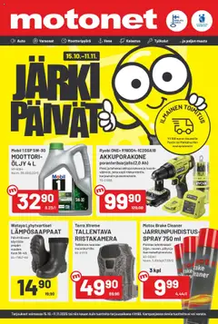 Esikatselu Motonet tarjoukset voimassa alkaen 15/10/2025