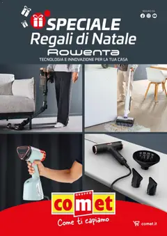Anteprima Comet Rowenta Regali di Natale catalogo valida dal 03/12/2025