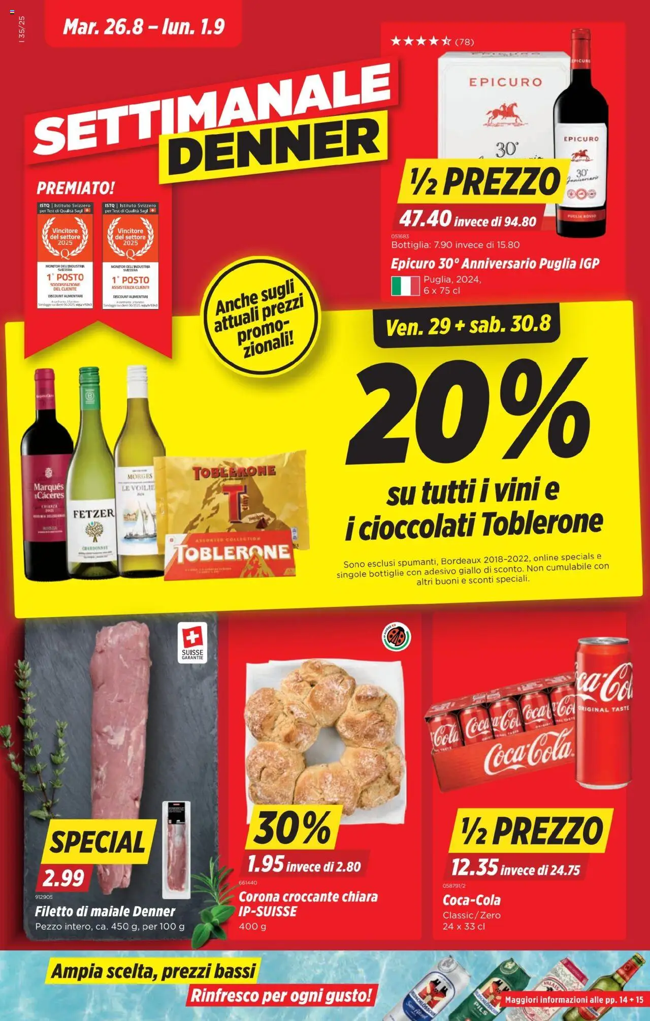 Denner Aktionen IT - Seite 1- gültig ab 26.08.2025