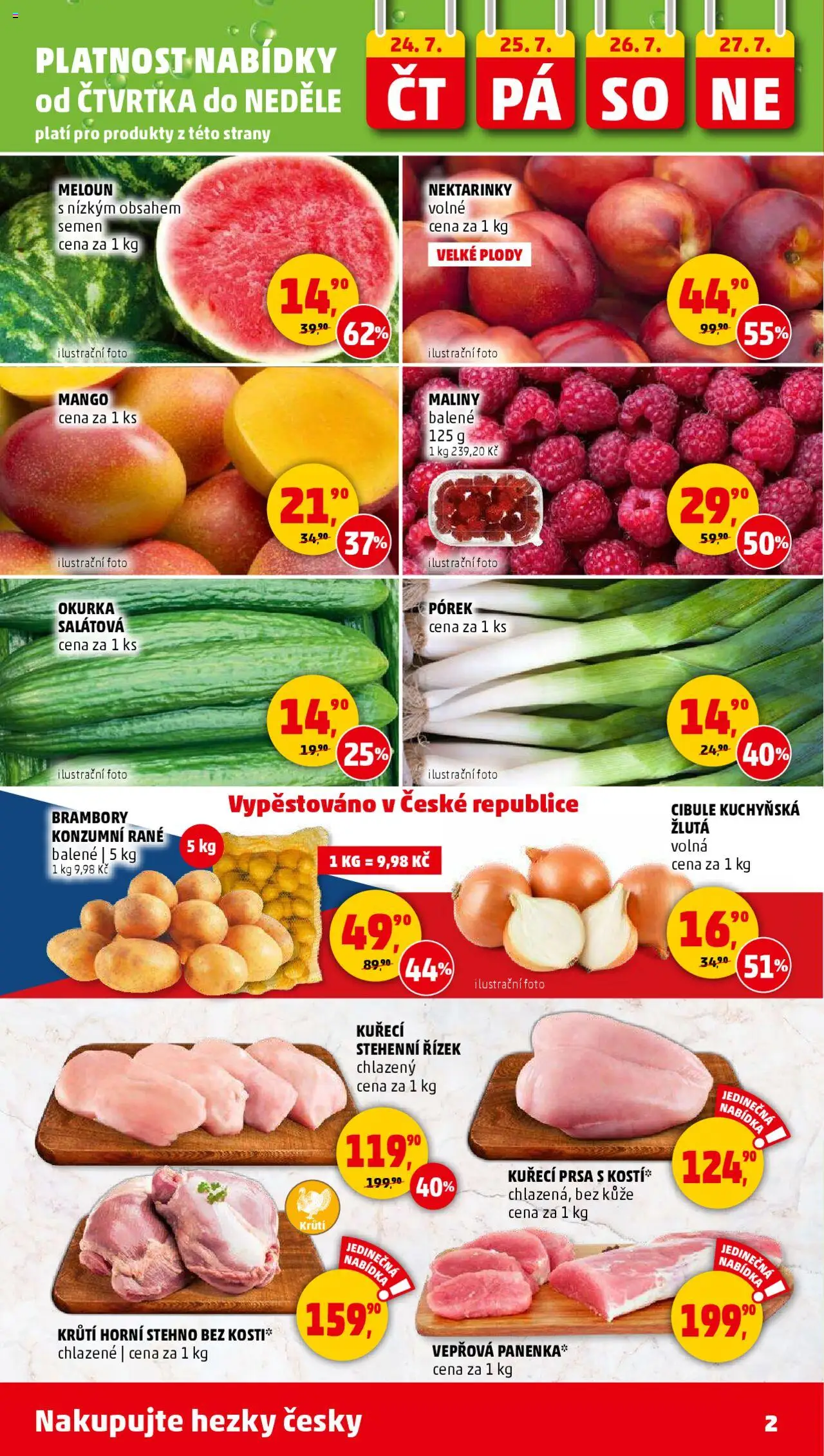 Penny Market leták - Čtvrtečník - strana 2- platný od 24.07.2025