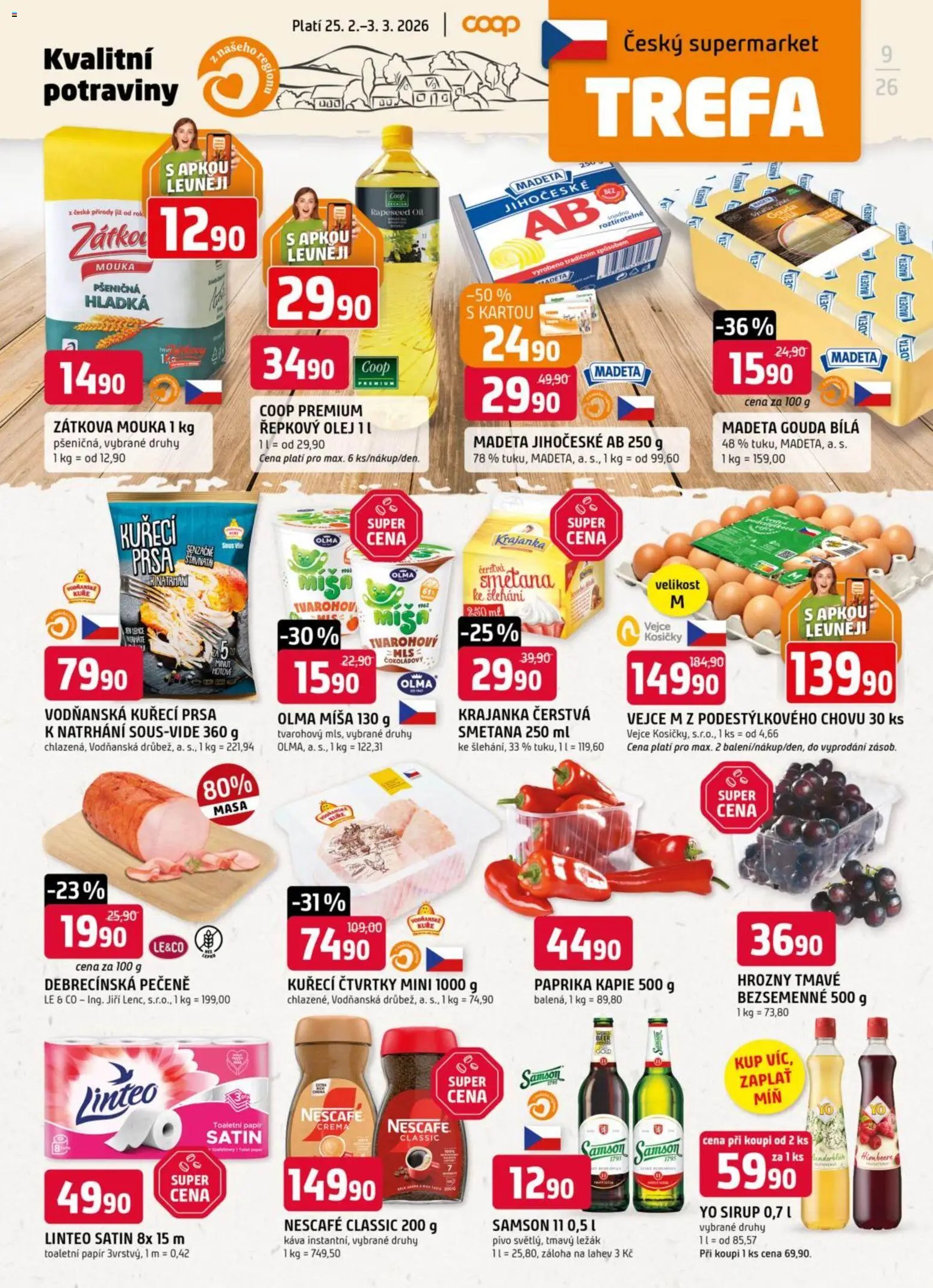 Trefa leták - strana 1- platný od 25.02.2026