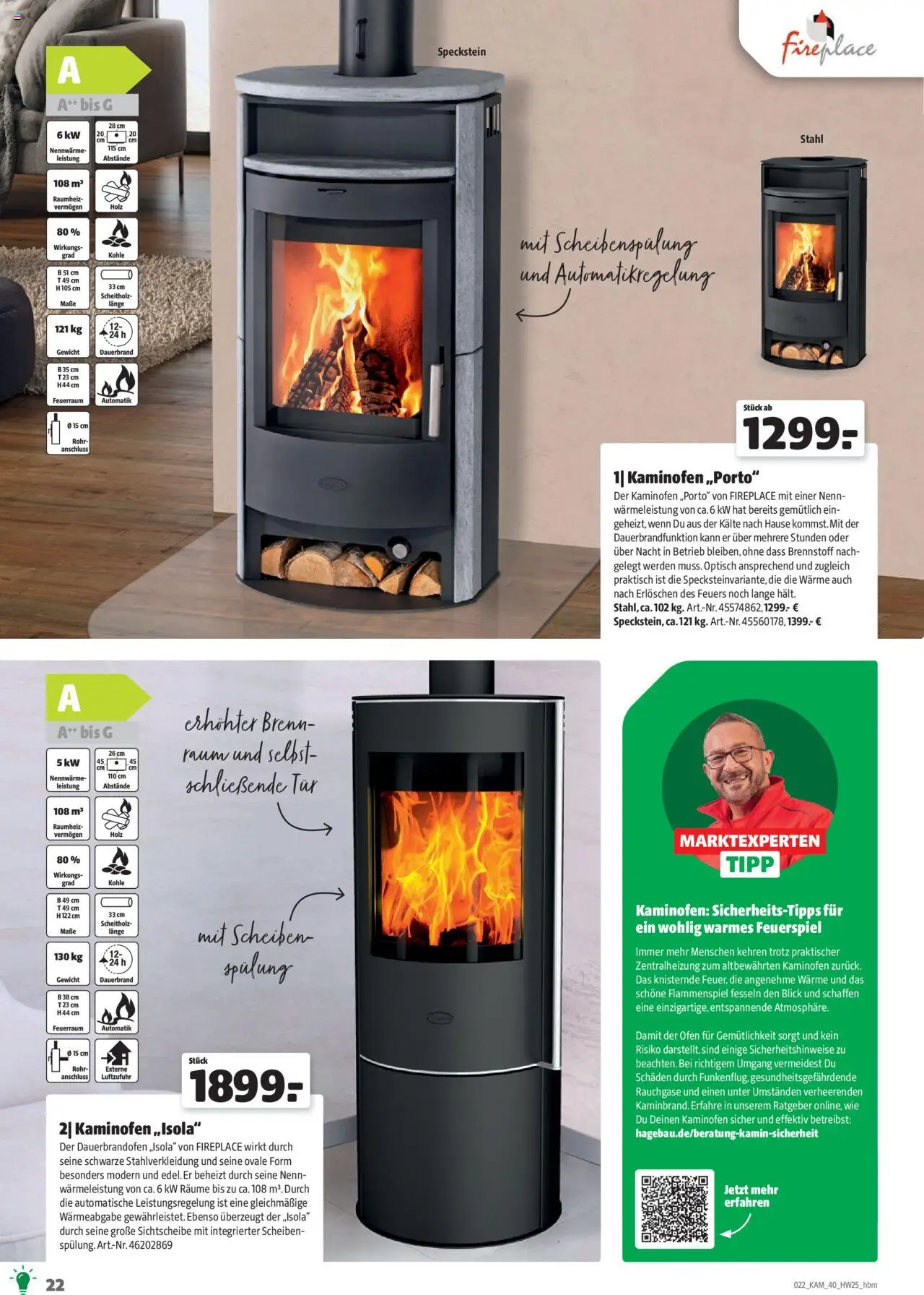 Hagebau Kaminöfen - Seite 22 - gültig ab 07.07.2025