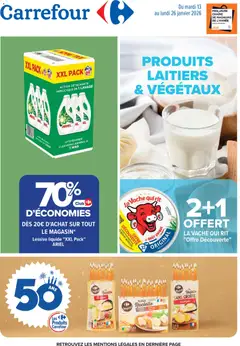 Aperçu Carrefour Produits laitiers & végétaux valable à partir du 13/01/2026