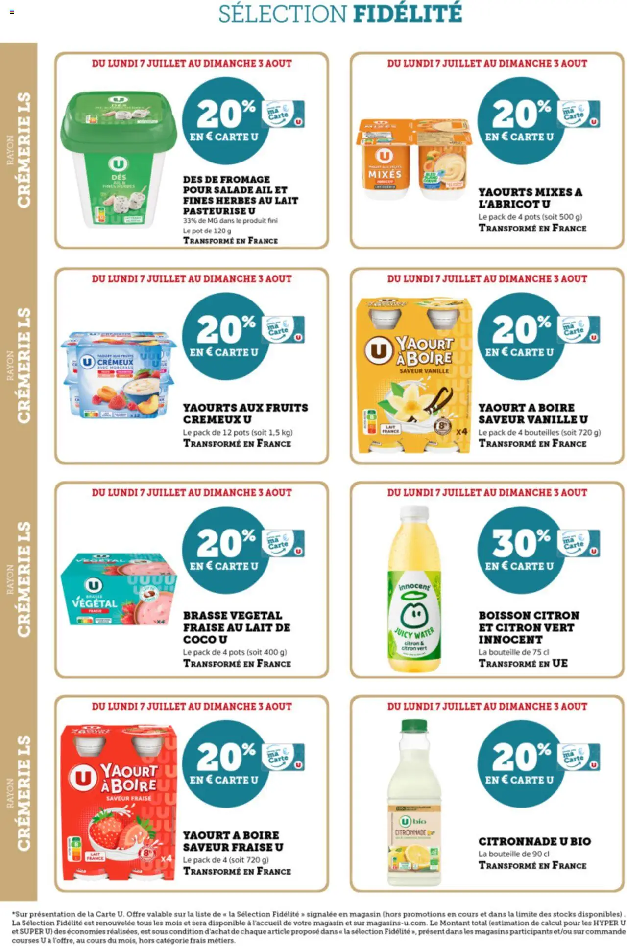 Hyper U Ma sélection Carte U juillet - page 6 - valable à partir du 07/07/2025