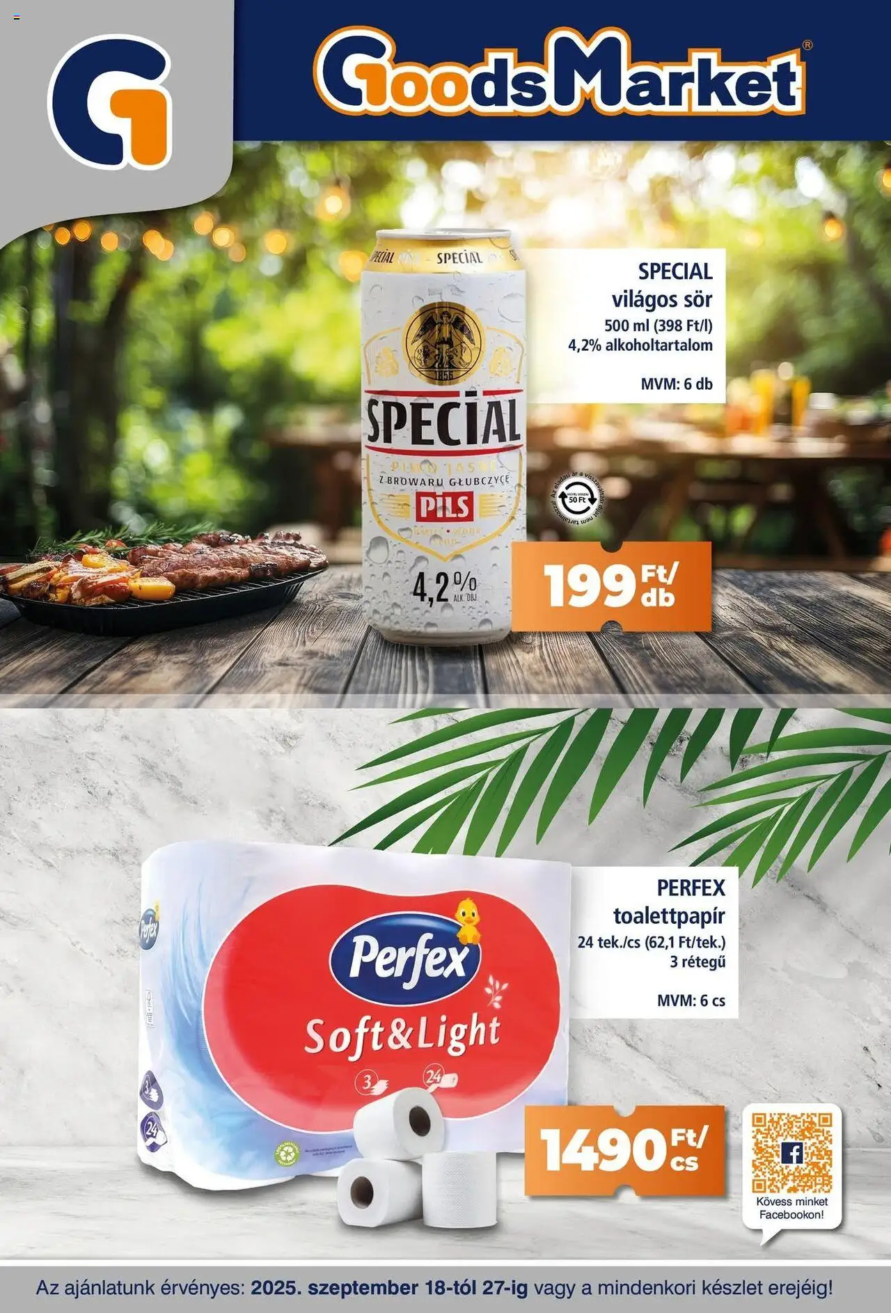 Goods Market Akciós újság - 1oldal - érvényes 2025.09.18.-tól