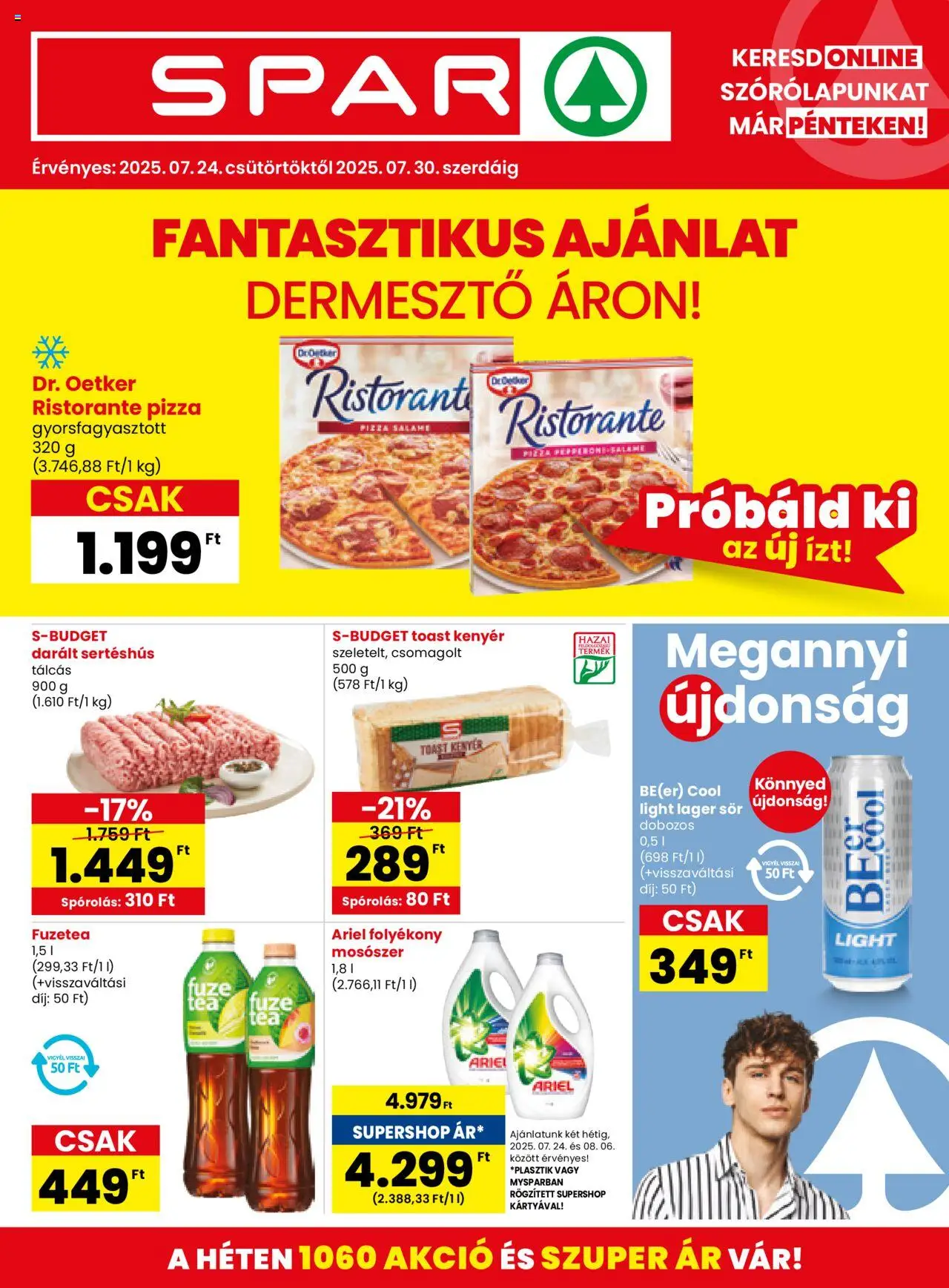 Spar Akciós újság - 1oldal - érvényes 2025.07.24.-tól
