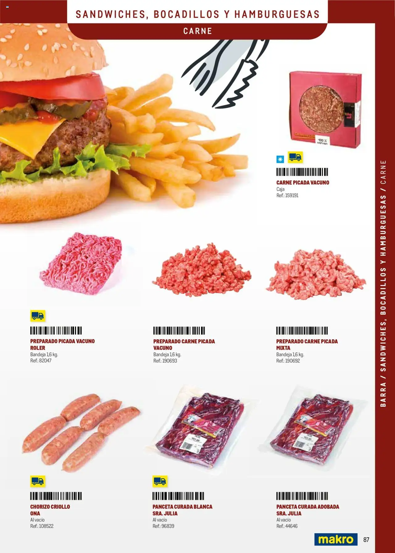 Makro - Menú y Barra Norte II - Página de 87 - Válido desde 08/09/2025