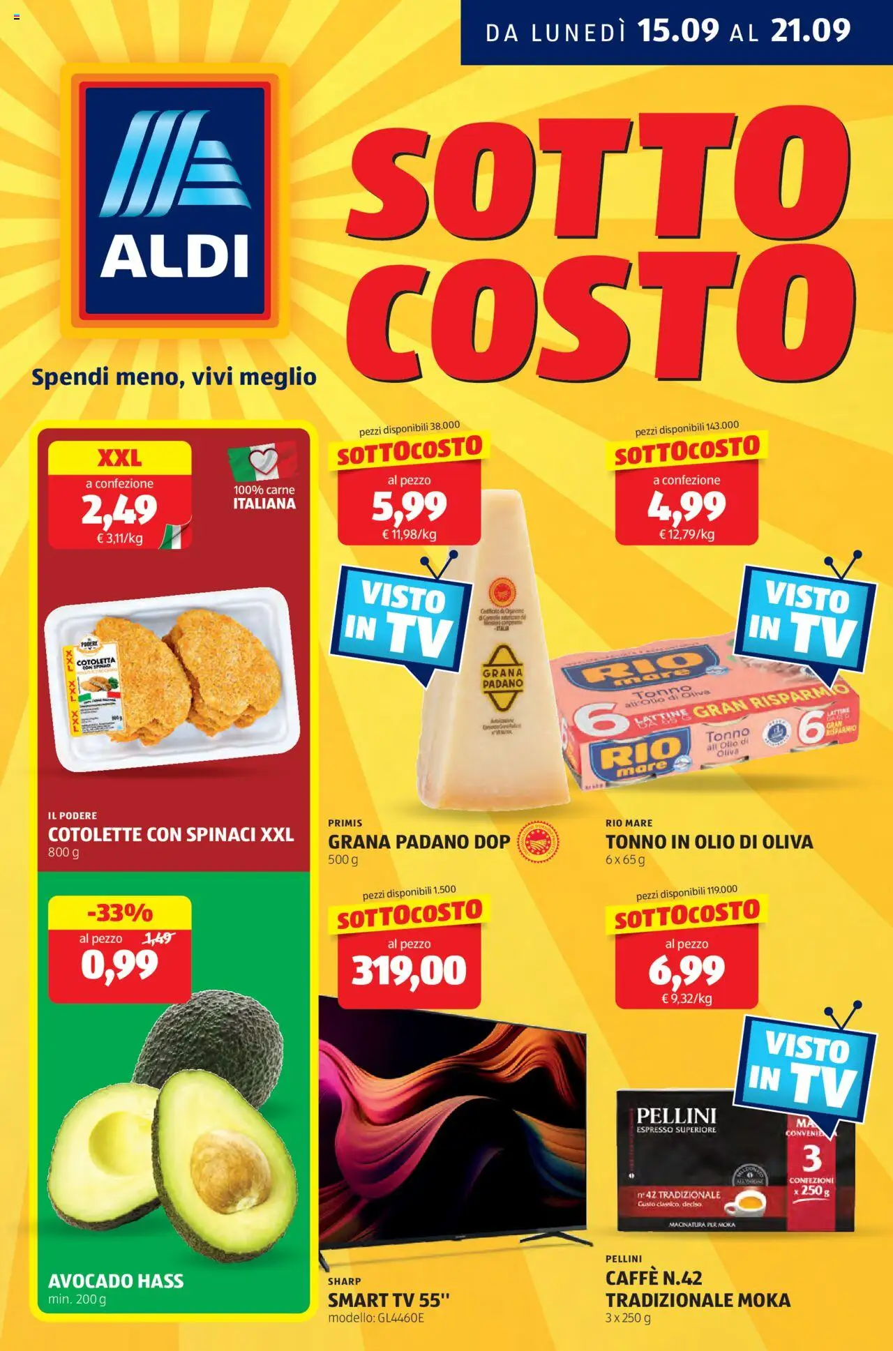 Volantino Aldi	 - pagina 1 - valido dal 15/09/2025